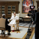 Illustration for article titled John Paul III sits down for his first televised interview as The New Pope